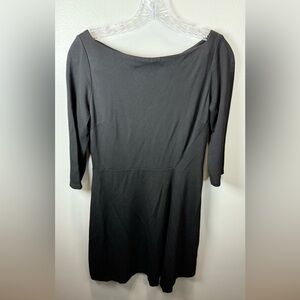 J McLaughlin Women's Black 3/4 Sleeve‎ Boat Neck Dress Size Small